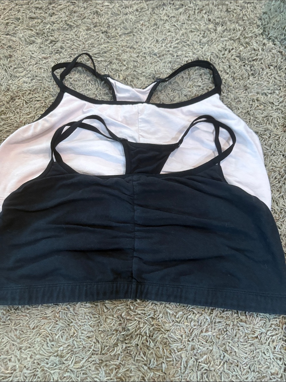 Fruit of the Loom Light Pink Sports Bralette with Black Trim 2pack Size 44